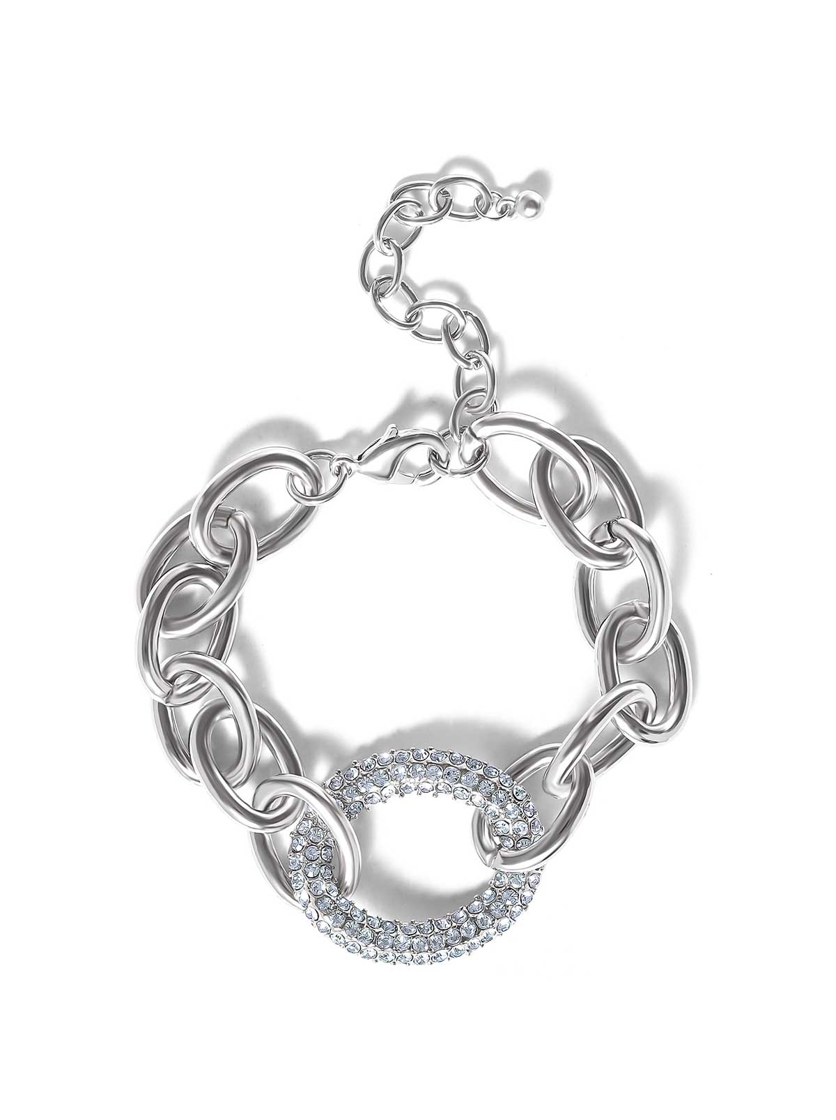 Bold Silver Link Bracelet