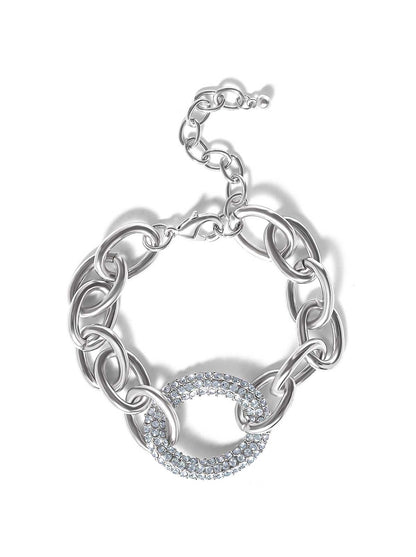 Bold Silver Link Bracelet