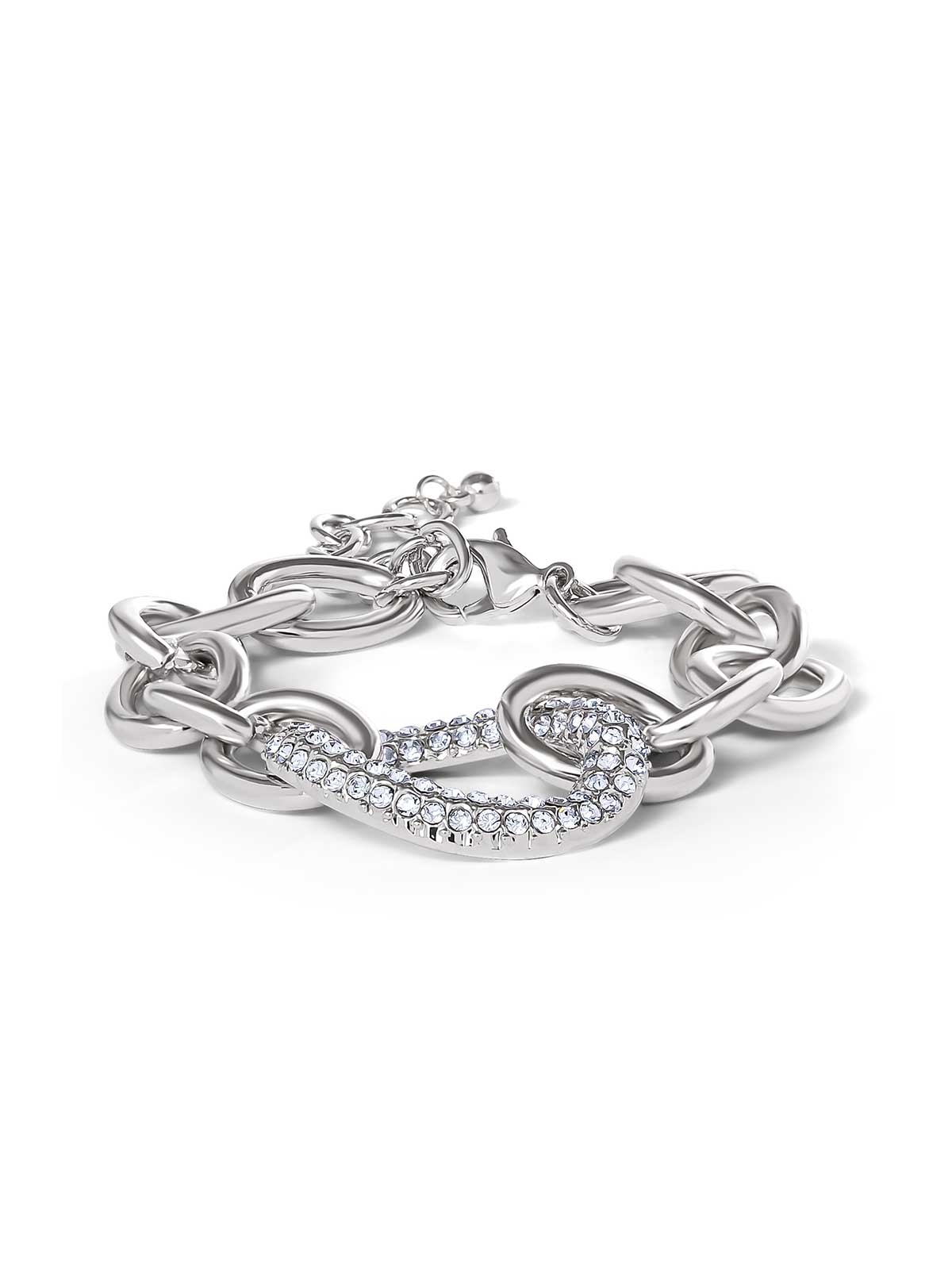 Bold Silver Link Bracelet