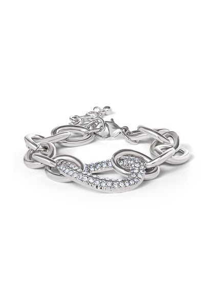 Bold Silver Link Bracelet