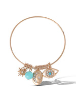 Turquoise Charms Bangle