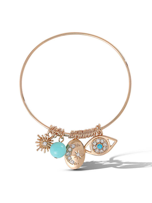 Turquoise Charms Bangle