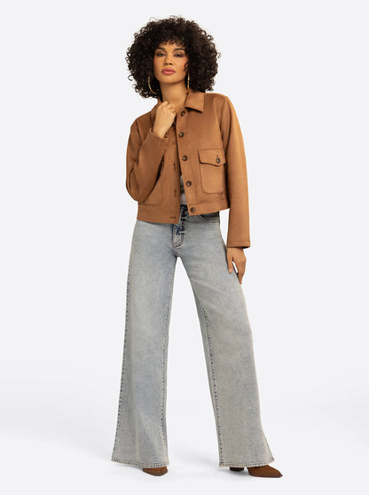 JS Jessica Simpson Martina Jacket in Apple Cinnamon