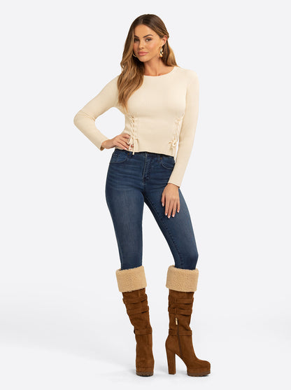 JS Jessica Simpson Taira Top in Birch