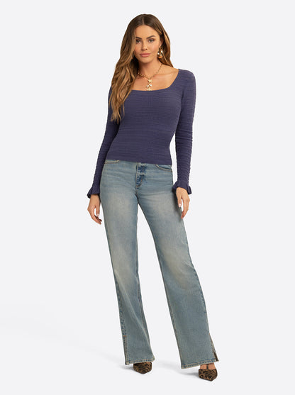 JS Jessica Simpson Luka Top in Deep Cobalt