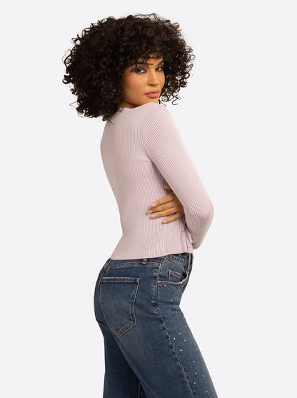 JS Jessica Simpson Taira Top in Lavender Frost