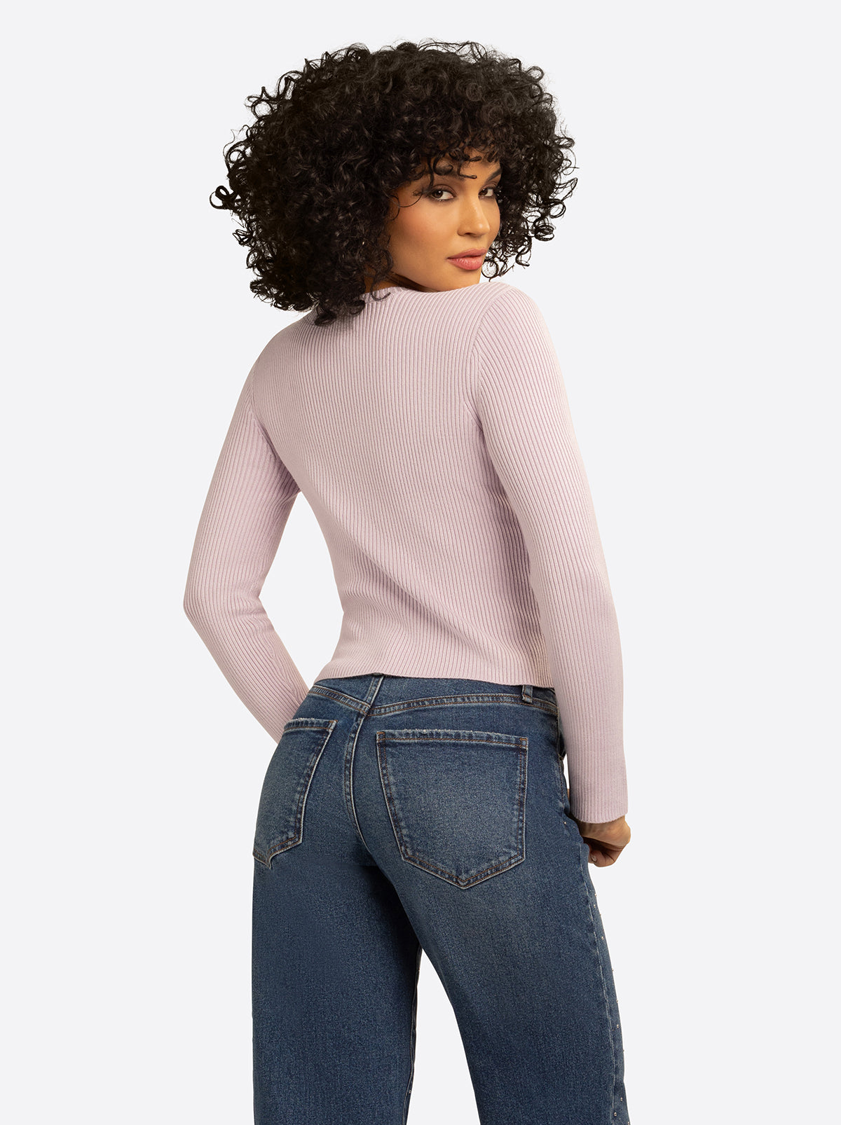 JS Jessica Simpson Taira Top in Lavender Frost