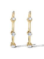 Large Hoop Crystal Earrings