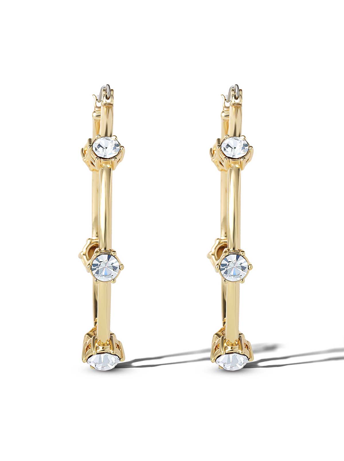 Large Hoop Crystal Earrings