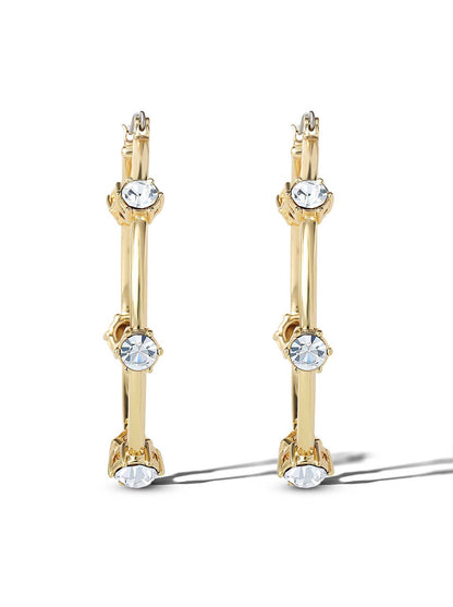 Large Hoop Crystal Earrings