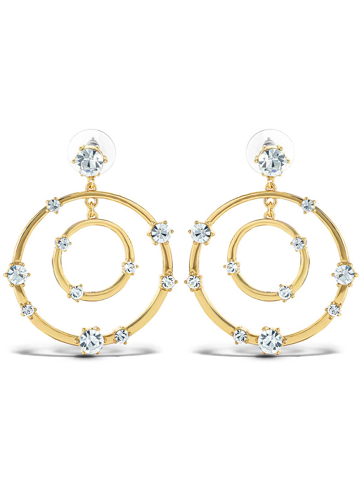 Orbital Crystal Drop Earrings