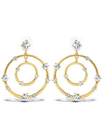 Orbital Crystal Drop Earrings