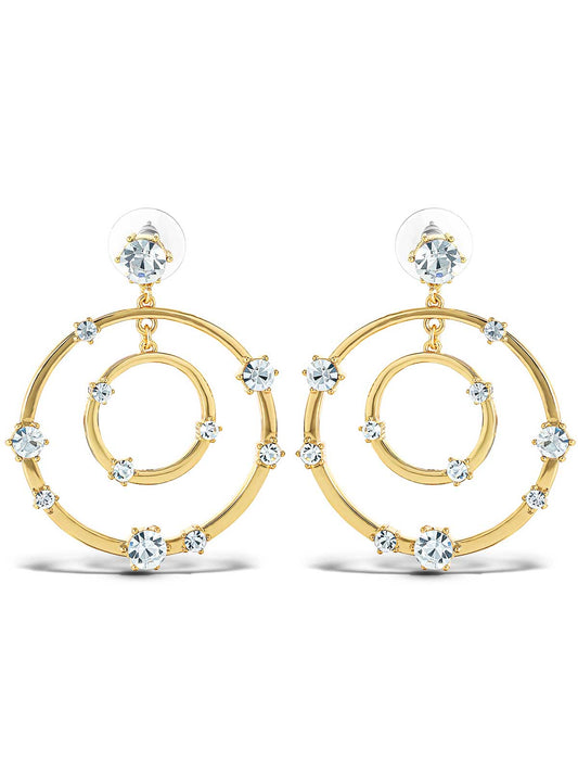 Orbital Crystal Drop Earrings