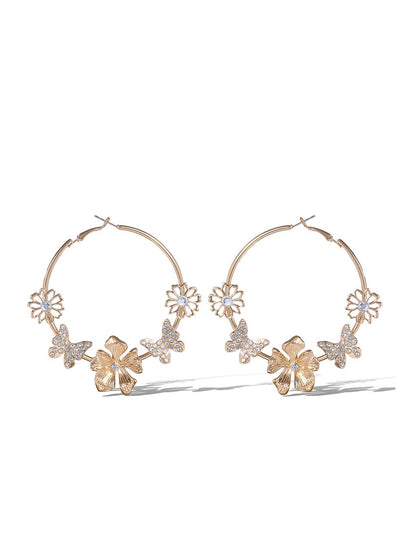 Accented Hoop Earrings