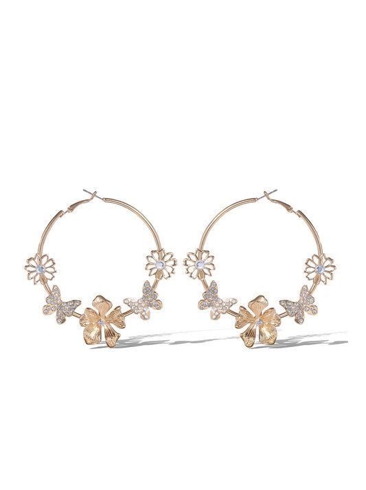 Accented Hoop Earrings
