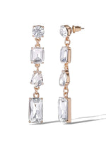 Multi-Cut Crystal Drop Earrings