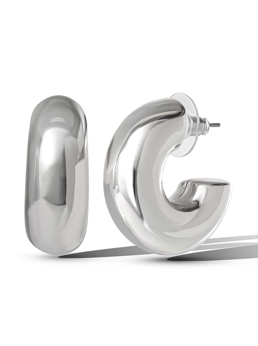 Silver Hoop Earrings
