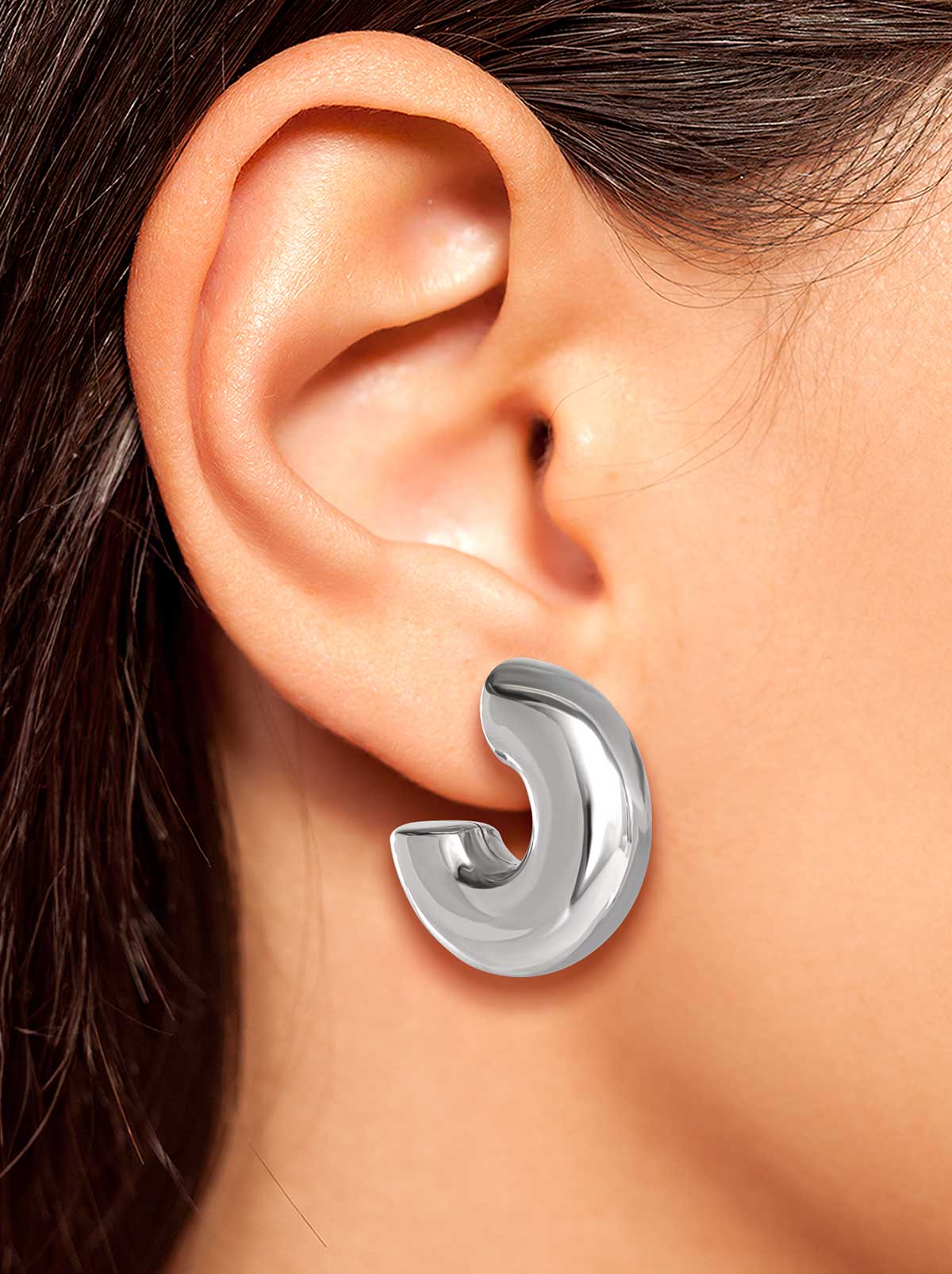 Silver Hoop Earrings