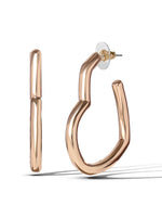 Open Heart Hoop Earrings