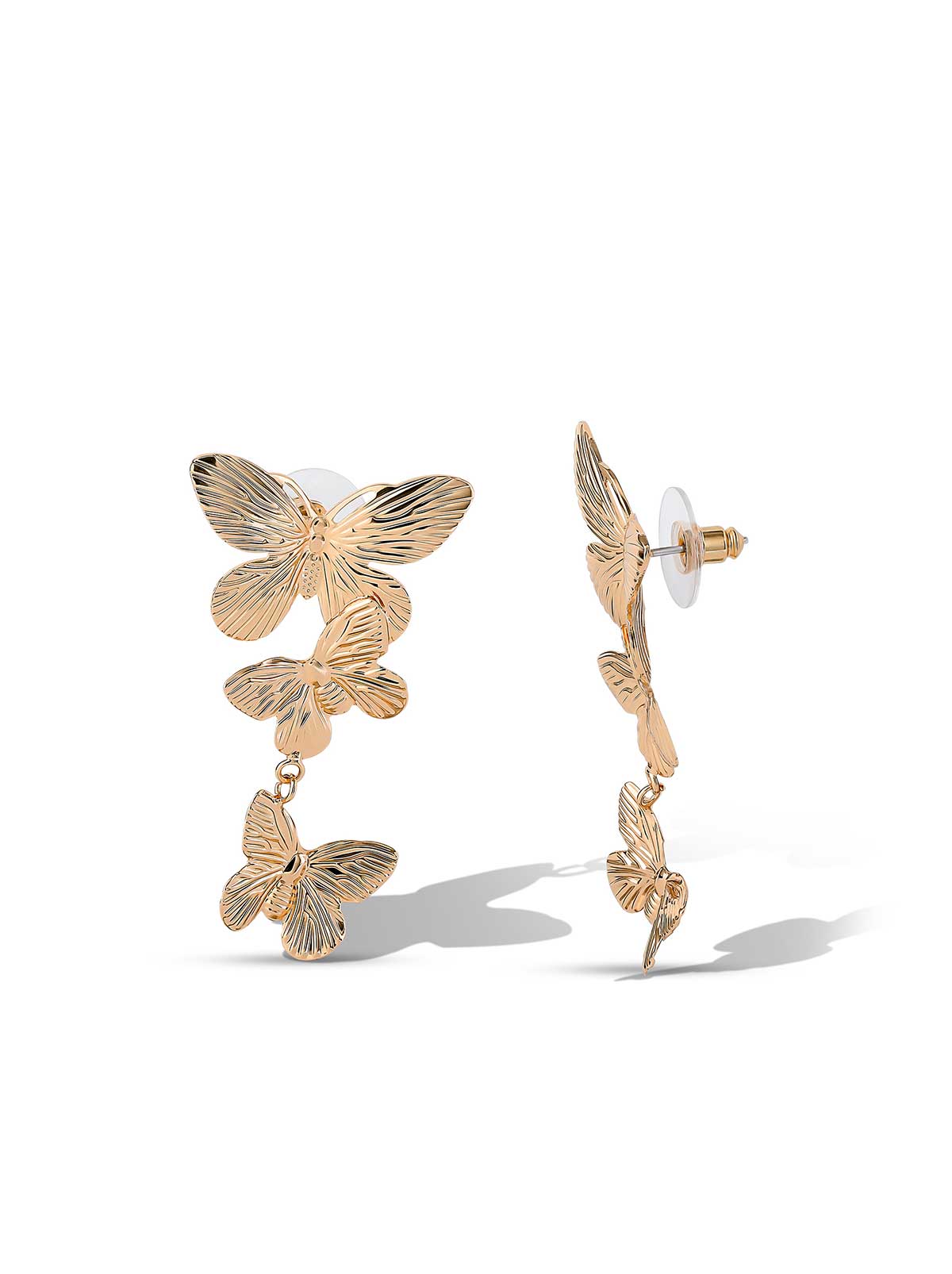 Cascading Butterfly Drop Earrings