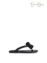 Girls Jelly Thong Sandals in Black