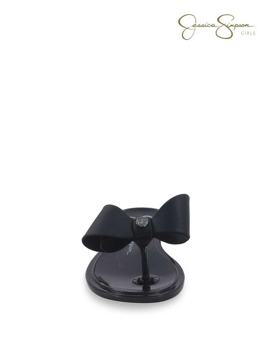 Girls Jelly Thong Sandals in Black