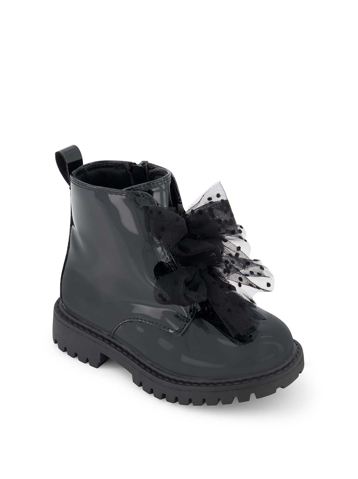 Toddler Daria Double Bow Boot in Black