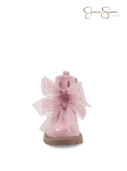 Toddler Daria Sneaker Double Bow in Blush