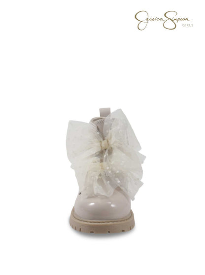 Toddler Daria Sneaker Double Bow in Cream