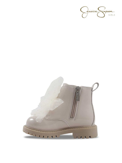 Toddler Daria Sneaker Double Bow in Cream
