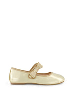 Little Girls' Amy Crystal Bow Ballet Flat in Gold