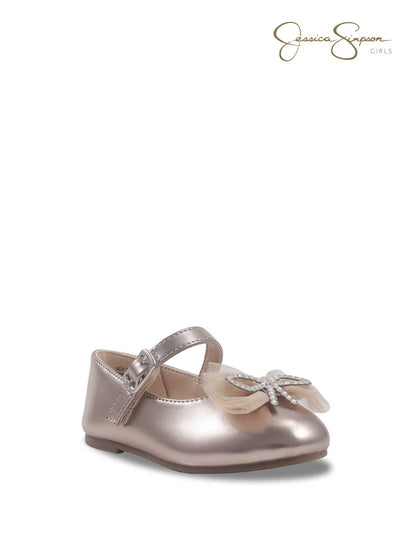 Toddler Amy Bow Ballet Flat in Champagne