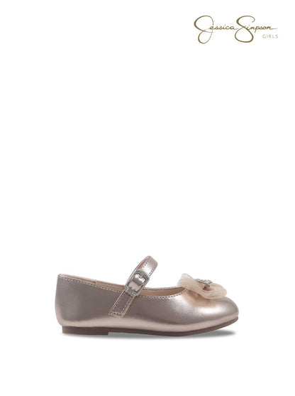 Toddler Amy Bow Ballet Flat in Champagne