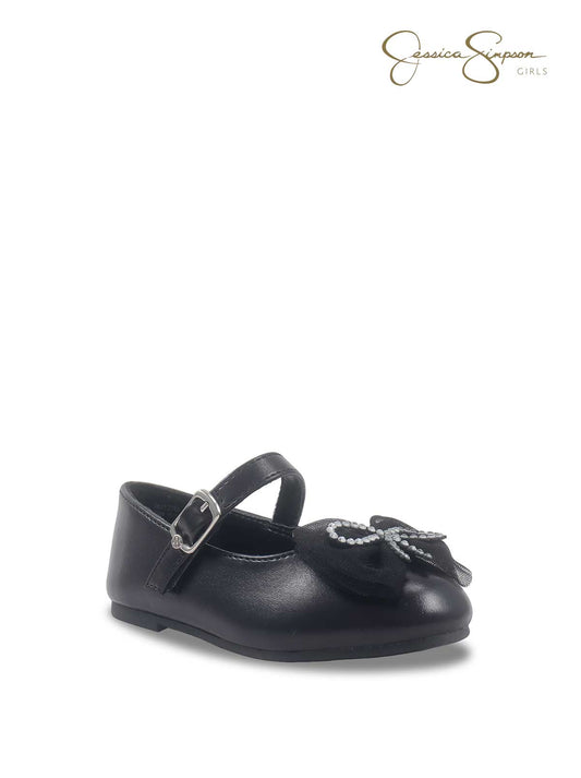 Toddler Amy Bow Ballet Flat in Black