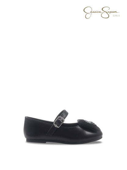 Toddler Amy Bow Ballet Flat in Black