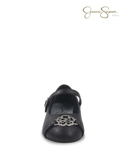 Girls Amy Ivie Flat in Black