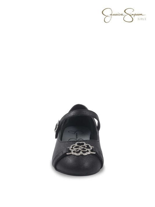Girls Amy Ivie Flat in Black