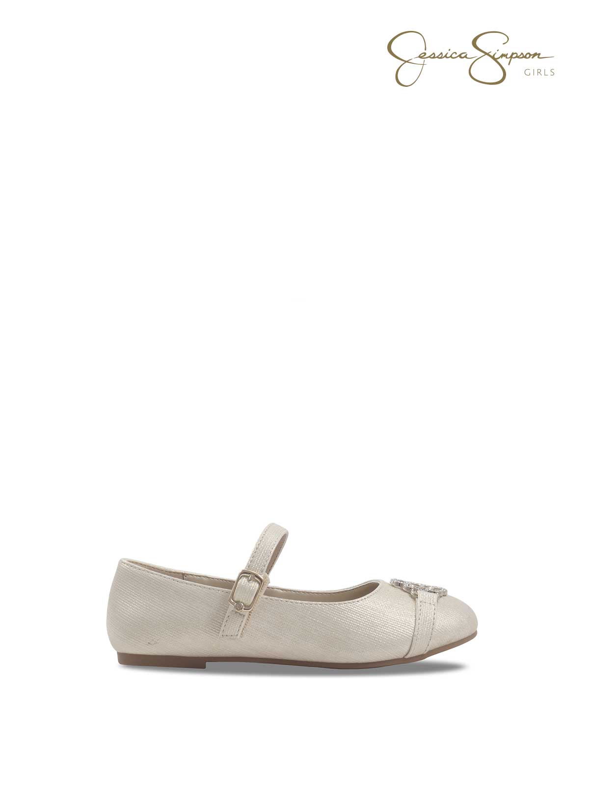Girls Amy Ivie Flat in Champange