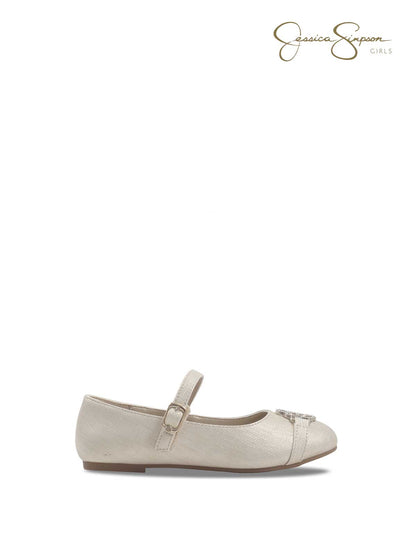 Girls Amy Ivie Flat in Champange
