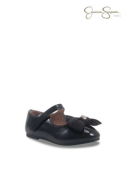 Girls Amy Big Bow Mary Jane in Black