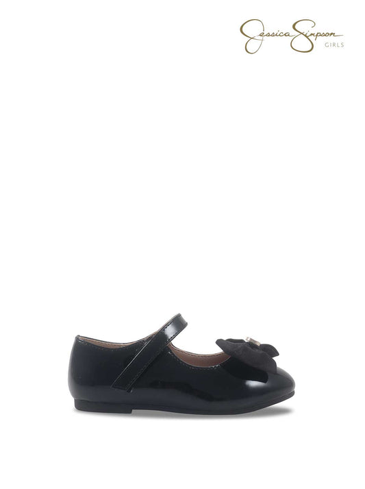 Girls Amy Big Bow Mary Jane in Black