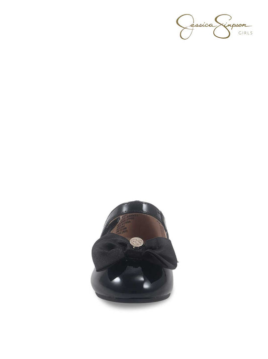 Toddler Amy Big Bow Mary Jane in Black