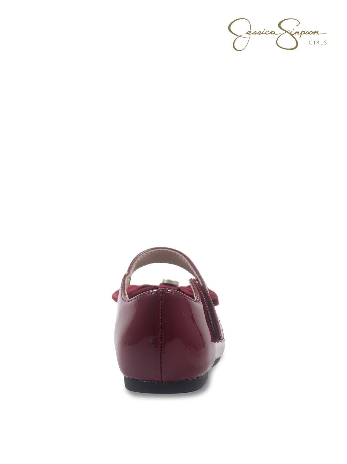 Toddler Amy Big Bow Mary Jane in Maroon
