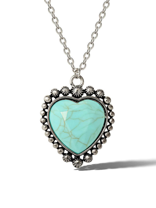 Turquoise Heart Necklace