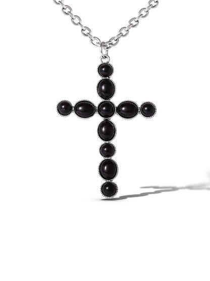 Black Cross Necklace