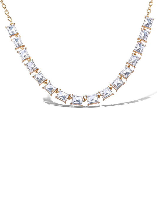Crystal Stone Frontal Necklace