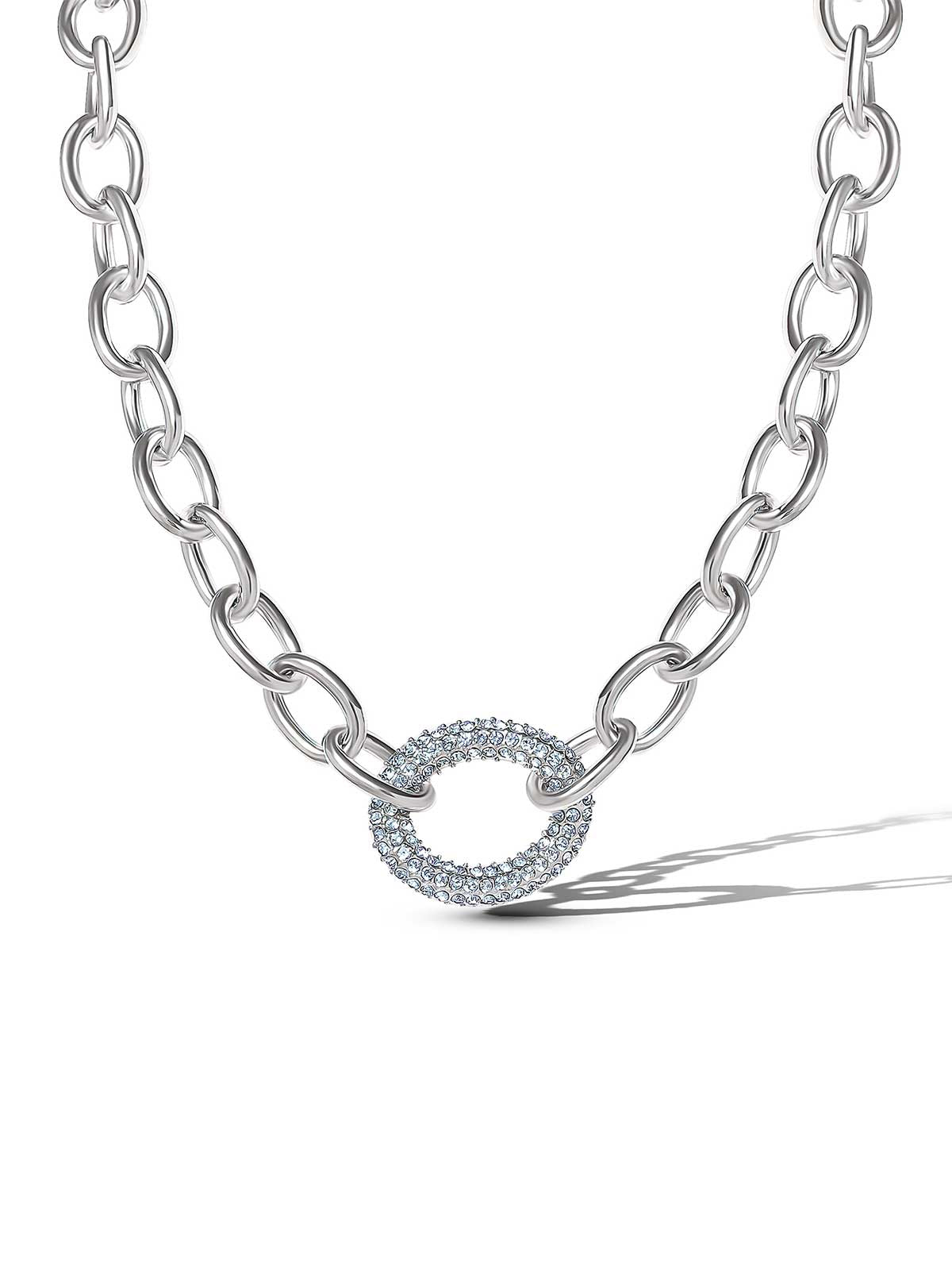 Overized Link Pendant Necklace