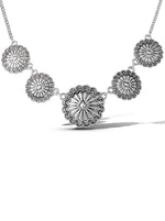 Antique Casting Flowers Pendant Necklace