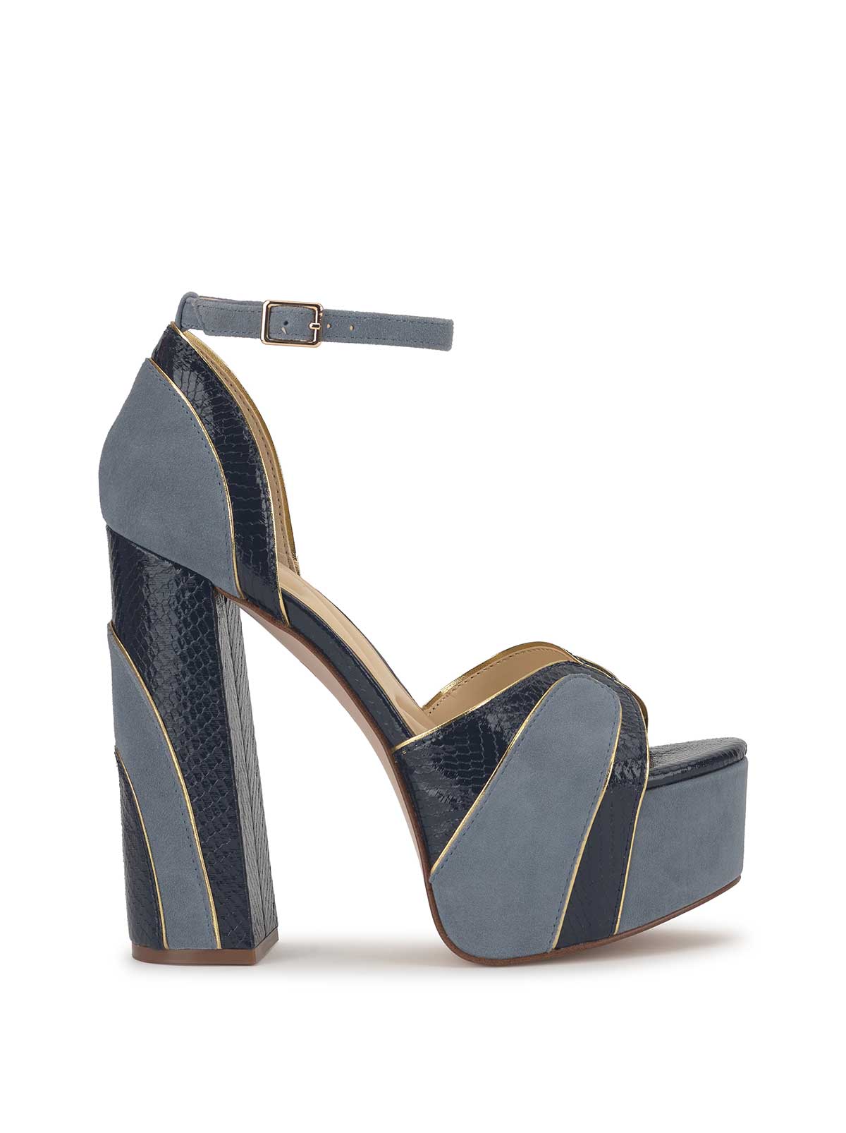 Avele Platform in Ash Blue & Dark Knight
