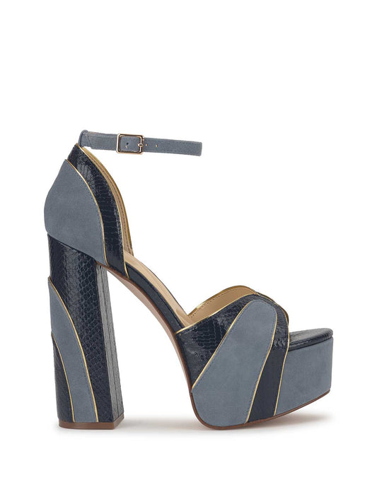 Avele Platform in Ash Blue & Dark Knight